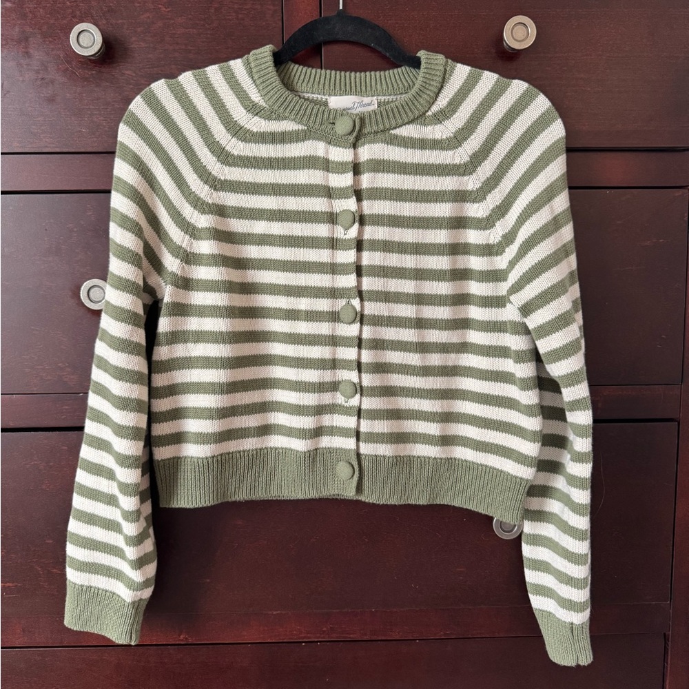 Universal Thread Striped Green and White Women's Sweater Target XS